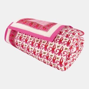 Roller Rabbit Pink Monkey Twin/TwinXL Quilt